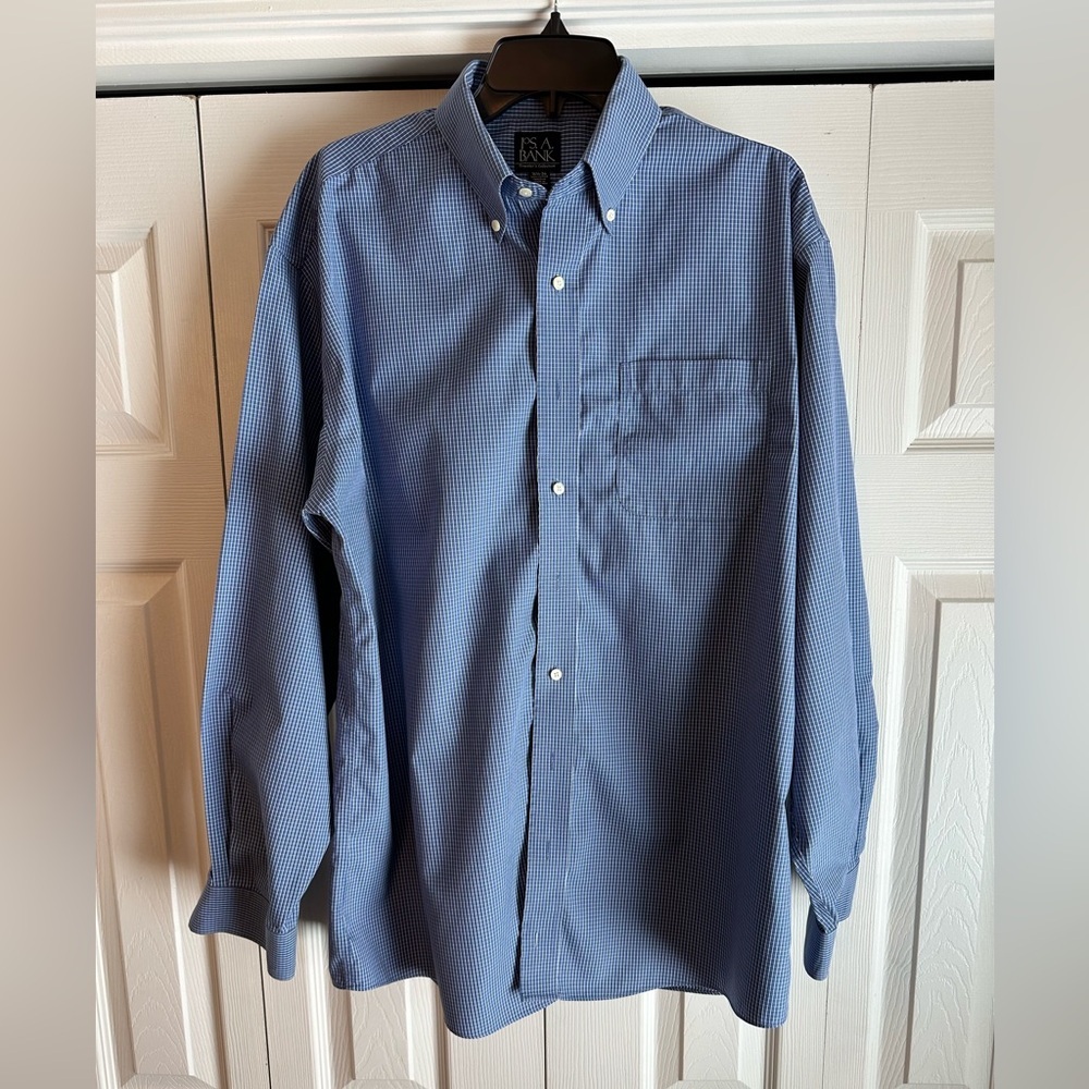 JoS A Bank Travelers Collection Long Sleeve Dress shirt - Picture 1 of 5